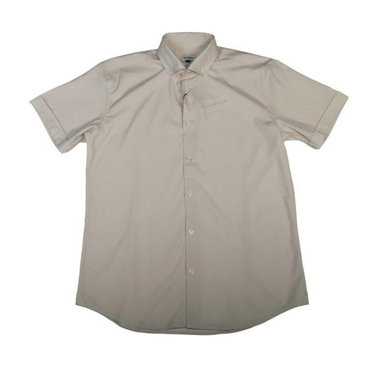 Simple Texture Woven Shirt - Pumice