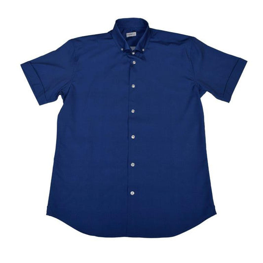 Simple Texture Woven Shirt - Navy