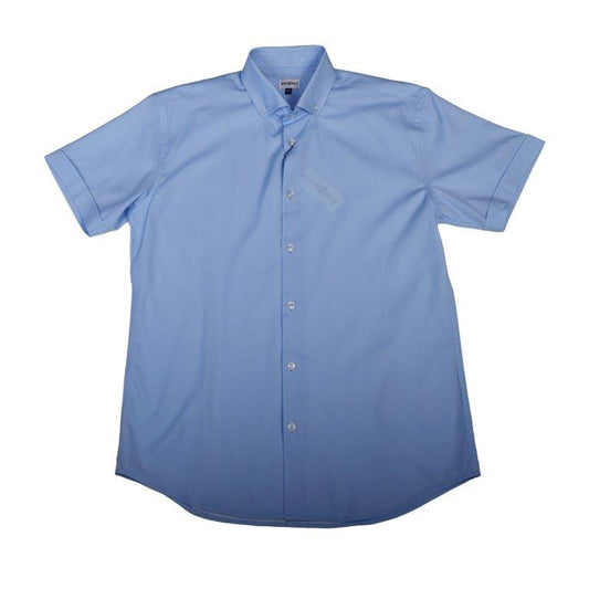 Simple Texture Woven Shirt - Blue