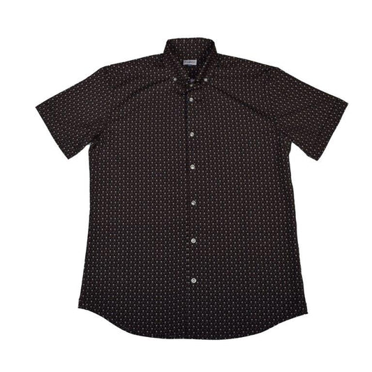 Skull Anchor Shadow Woven Shirt - Black