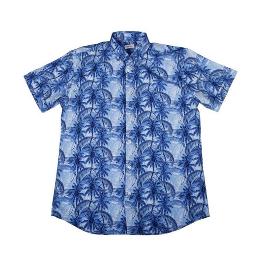 Palms Galore Woven Shirt - Blue