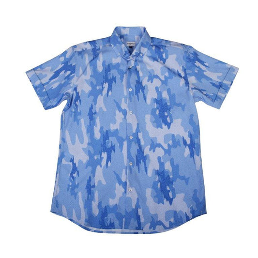 Surf Island Camo Woven Shirt - Blue