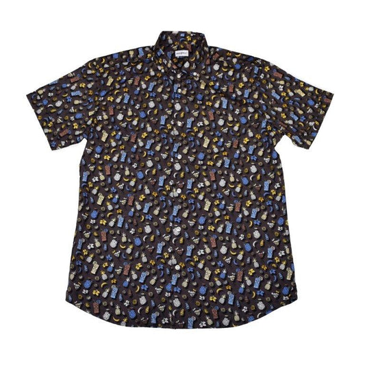 Tropical Drinks Woven Shirt - Smoke