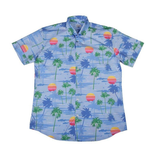 Island Paradise Woven Shirt - Blue