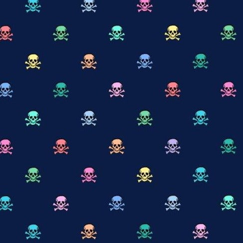 Small Skulls Woven Shirt - Navy
