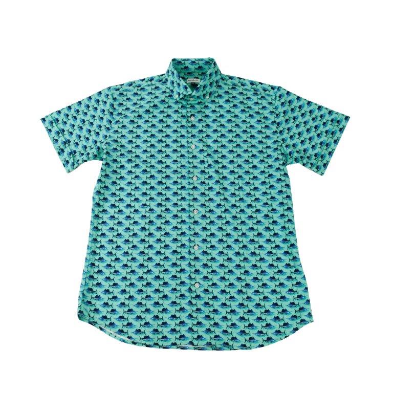 Mini Marlin Woven Shirt - Lagoon