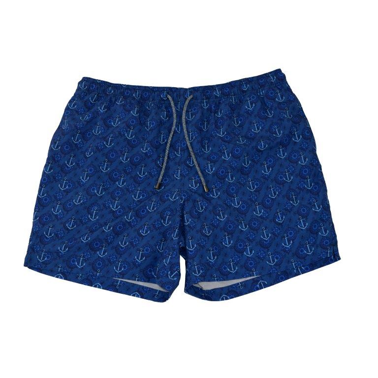 Anchor Compass Swim Trunks - Navy – Buoy & Boat