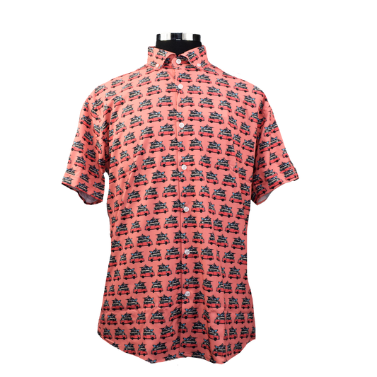 Hippie Van Woven Shirt - Coral