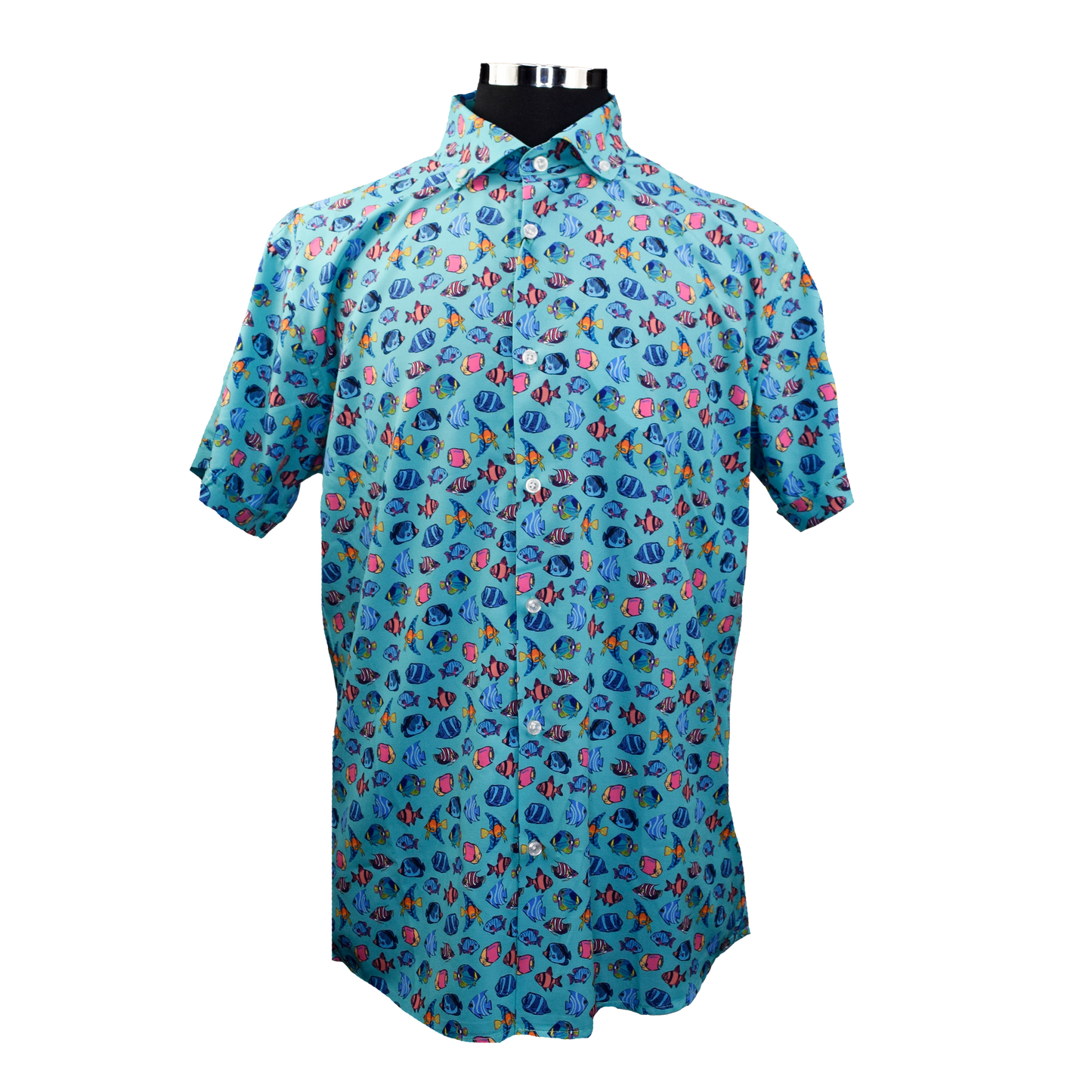 Exotic Fished Woven Shirt - Aqua