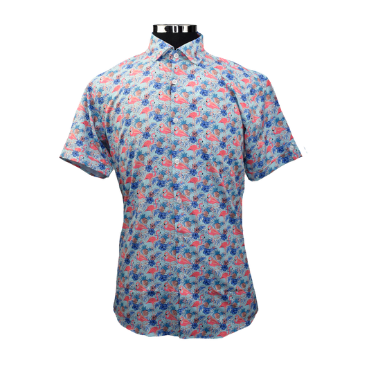 Flamingo Paradise Woven Shirt