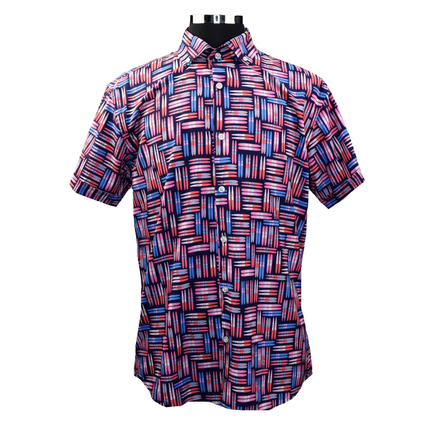 Water Skis Woven Shirt - Navy