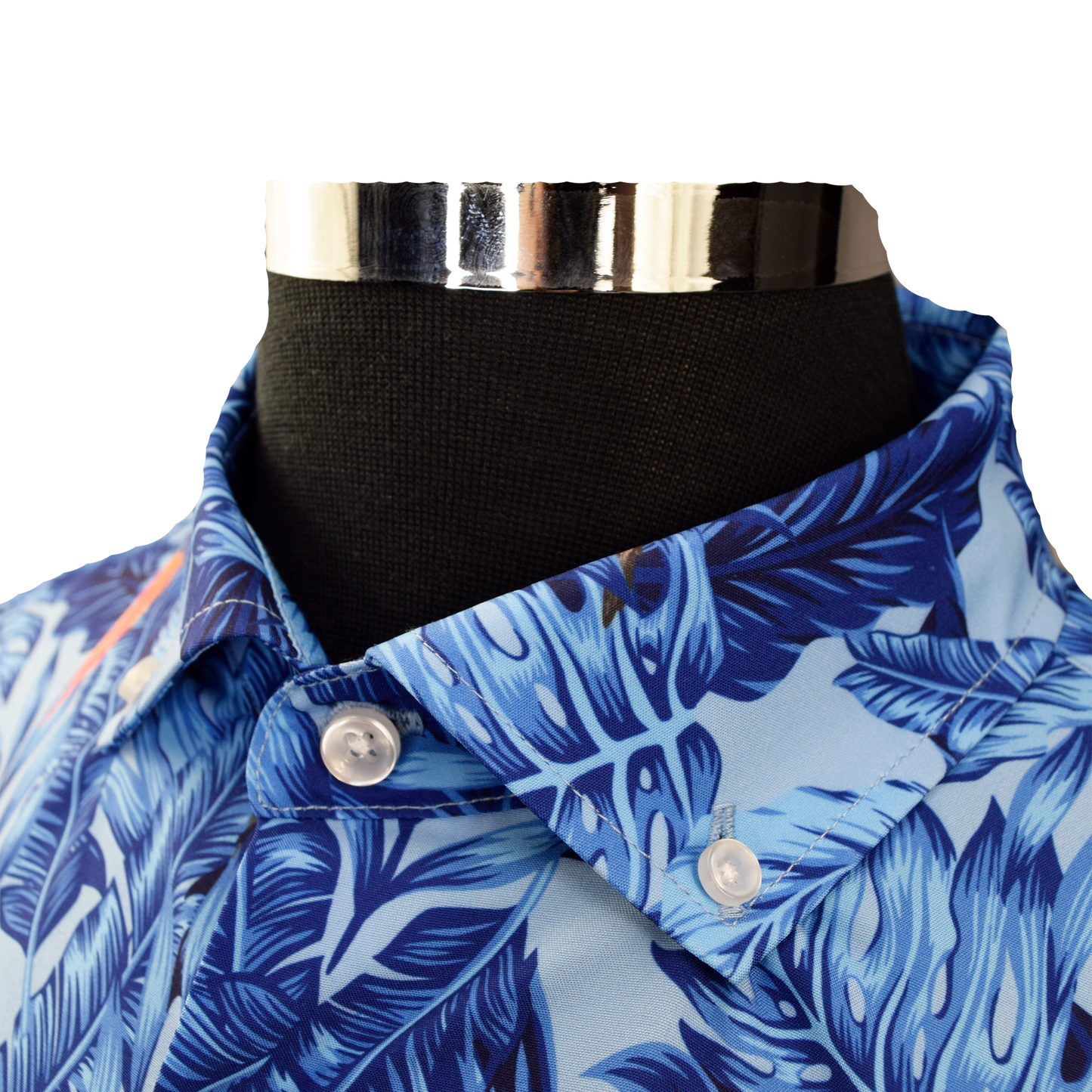 Tropical Birds Woven Shirt - Blue