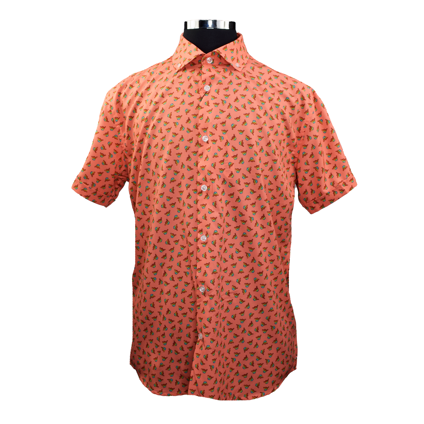 Hang Loose Woven Shirt - Coral